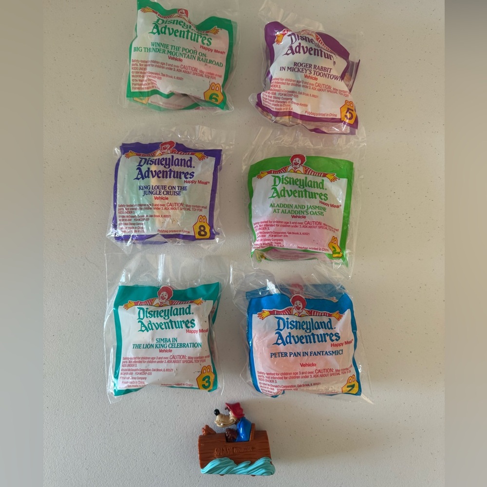 McDonald’s Disneyland Adventures Toys - set of 7
